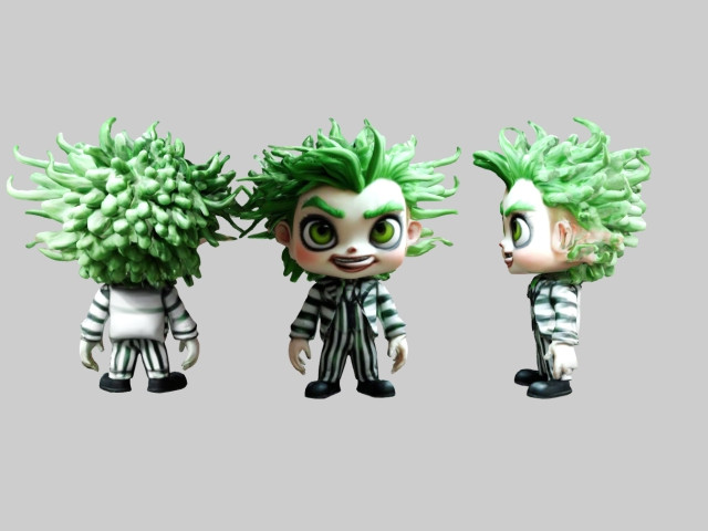 Beetlejuice chibi Colection 3D 模型 .c4d .max .obj .3ds .fbx .stl .blend