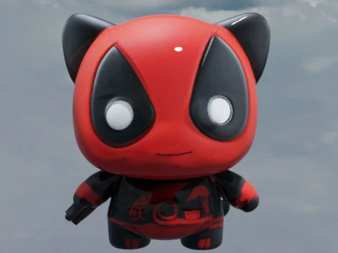 Deadpool Kitty 3D Model