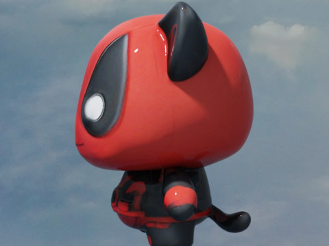 Deadpool Kitty 3D 모델