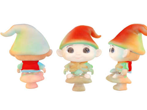 Gnomo chibi Model 3D