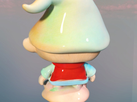 Gnomo chibi Model 3D