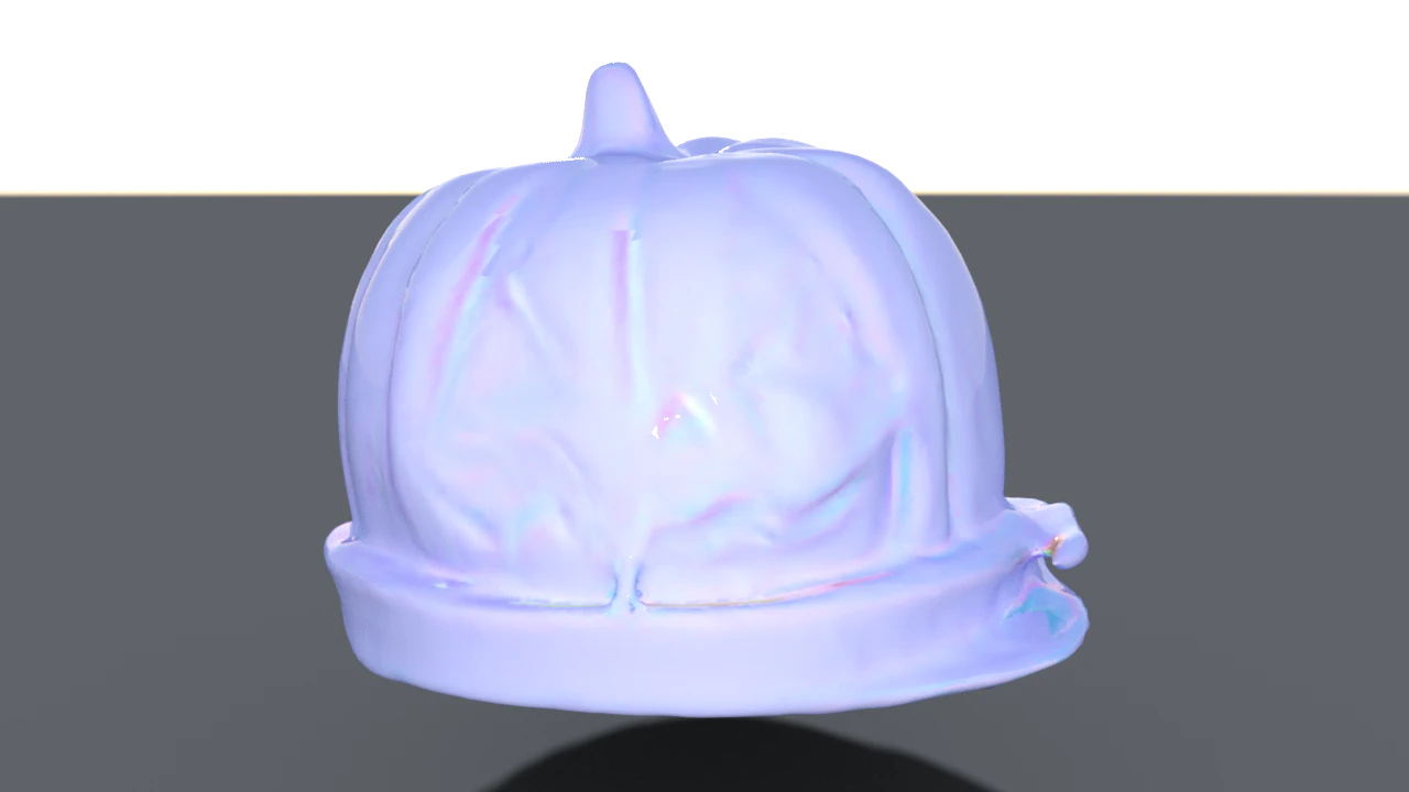 Pumpkin hat 3D Model .c4d .max .obj .3ds .fbx .stl .blend 