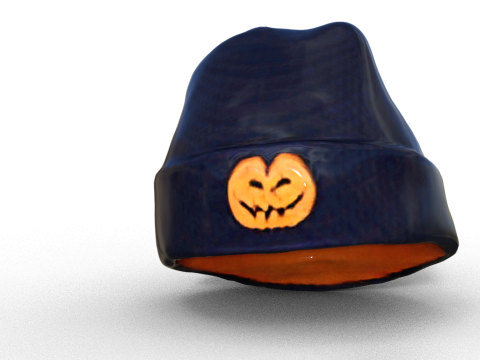 Halloween Theme beanie 3D 모델