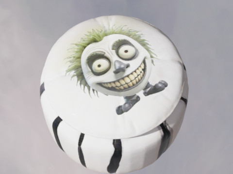 Beetlejuice Puff Ottoman 3D मॉडल