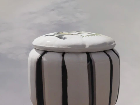 Beetlejuice Puff Ottoman 3D Model
