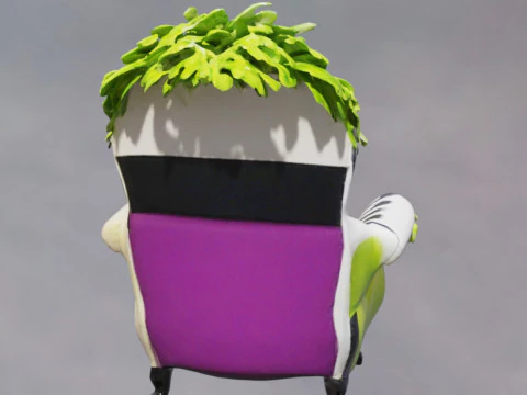 Poltrona kidBeetlejuice Modelo 3D