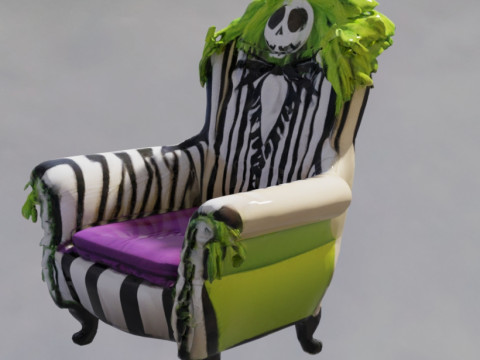 Armchair kidBeetlejuice 3D Model