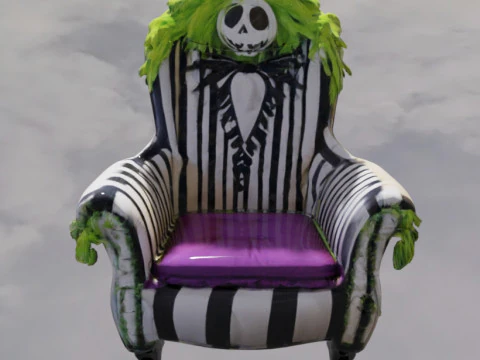 Armchair kidBeetlejuice 3D Model