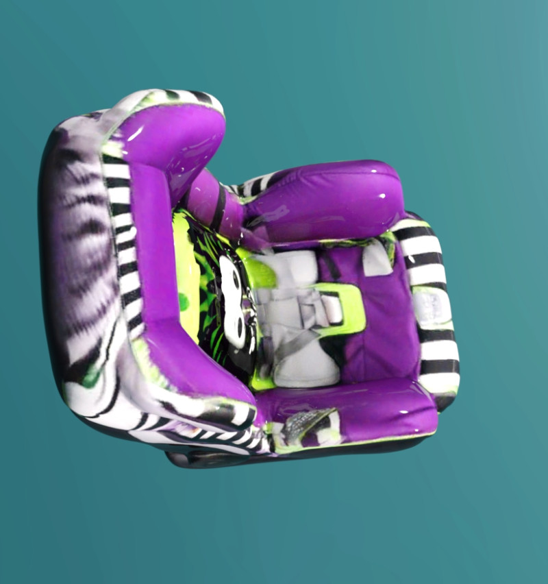 Baby Car Seat Beetlejuice 3D Модель .c4d .max .obj .3ds .fbx .stl .blend 