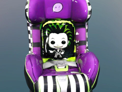 Baby Car Seat Beetlejuice 3D Model