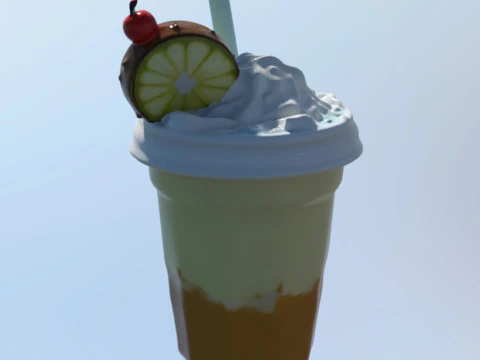 Cocoa Mug limonade 3D Model