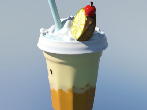 Cocoa Mug limonade 3D Model