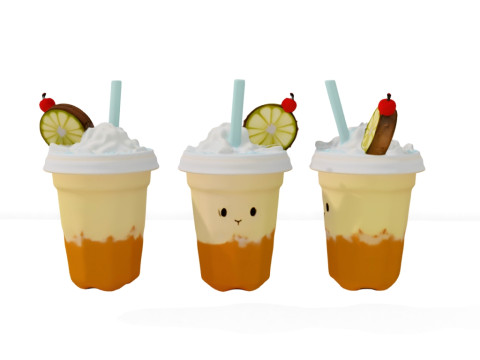 Cocoa Mug limonade 3D Model
