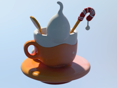 Cup halloween decor Modelo 3D