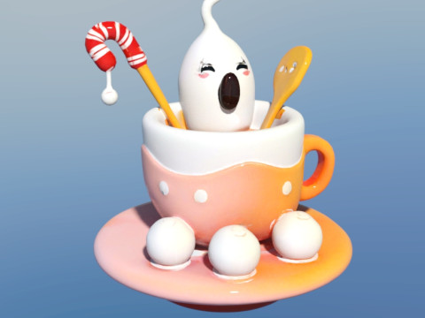 Cup halloween decor Modelo 3D
