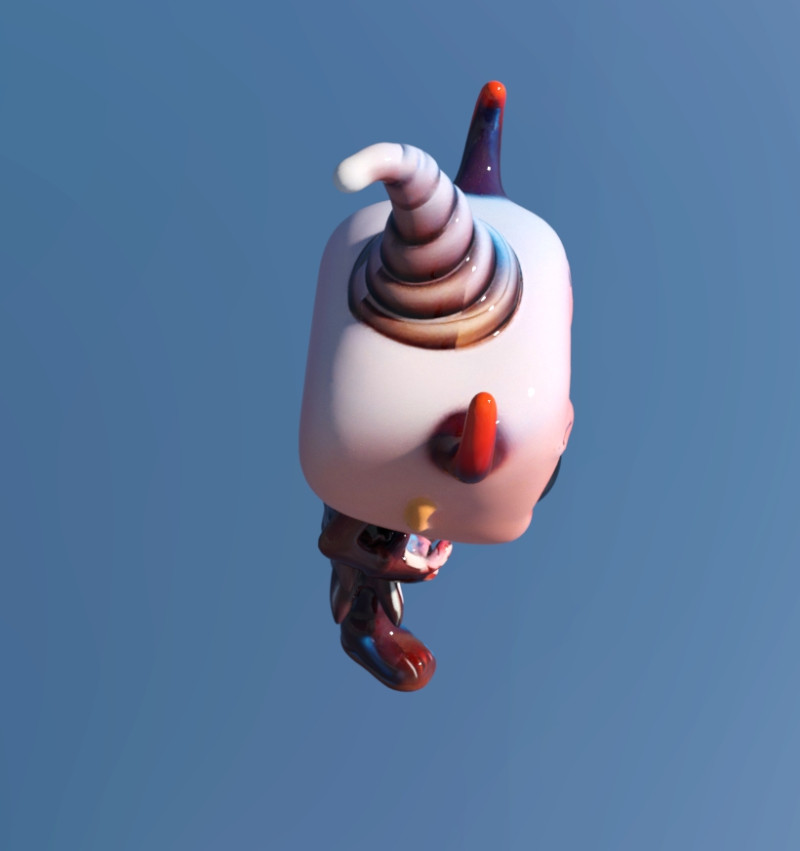 Chibi Halloween spoky 3D Model .c4d .max .obj .3ds .fbx .stl .blend