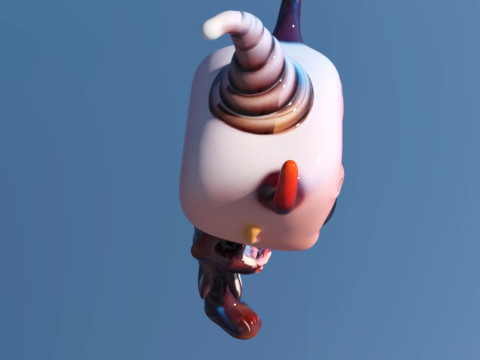 Chibi Halloween spoky 3Dモデル