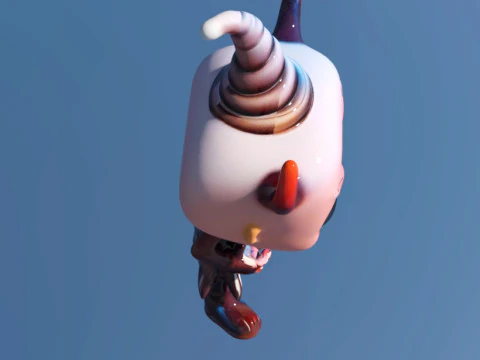 Chibi Halloween espeluznante Modelo 3D