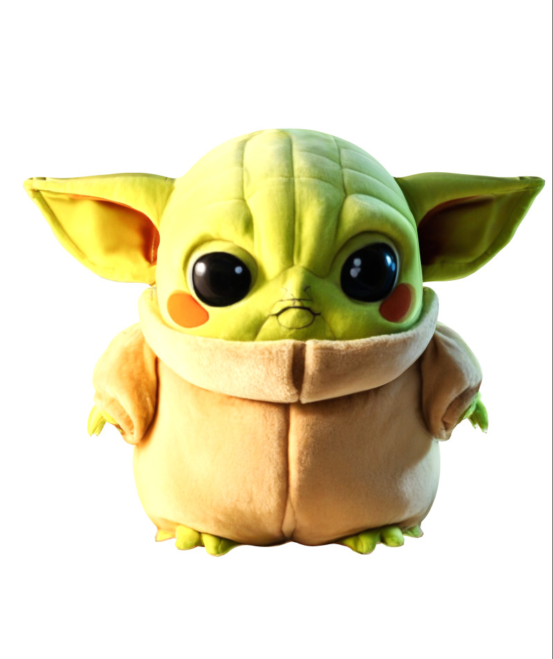 Plush Baby Yoda 3D Model .c4d .max .obj .3ds .fbx .stl .blend 