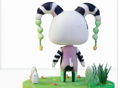 Jester sinistre halloween decor 3D Model