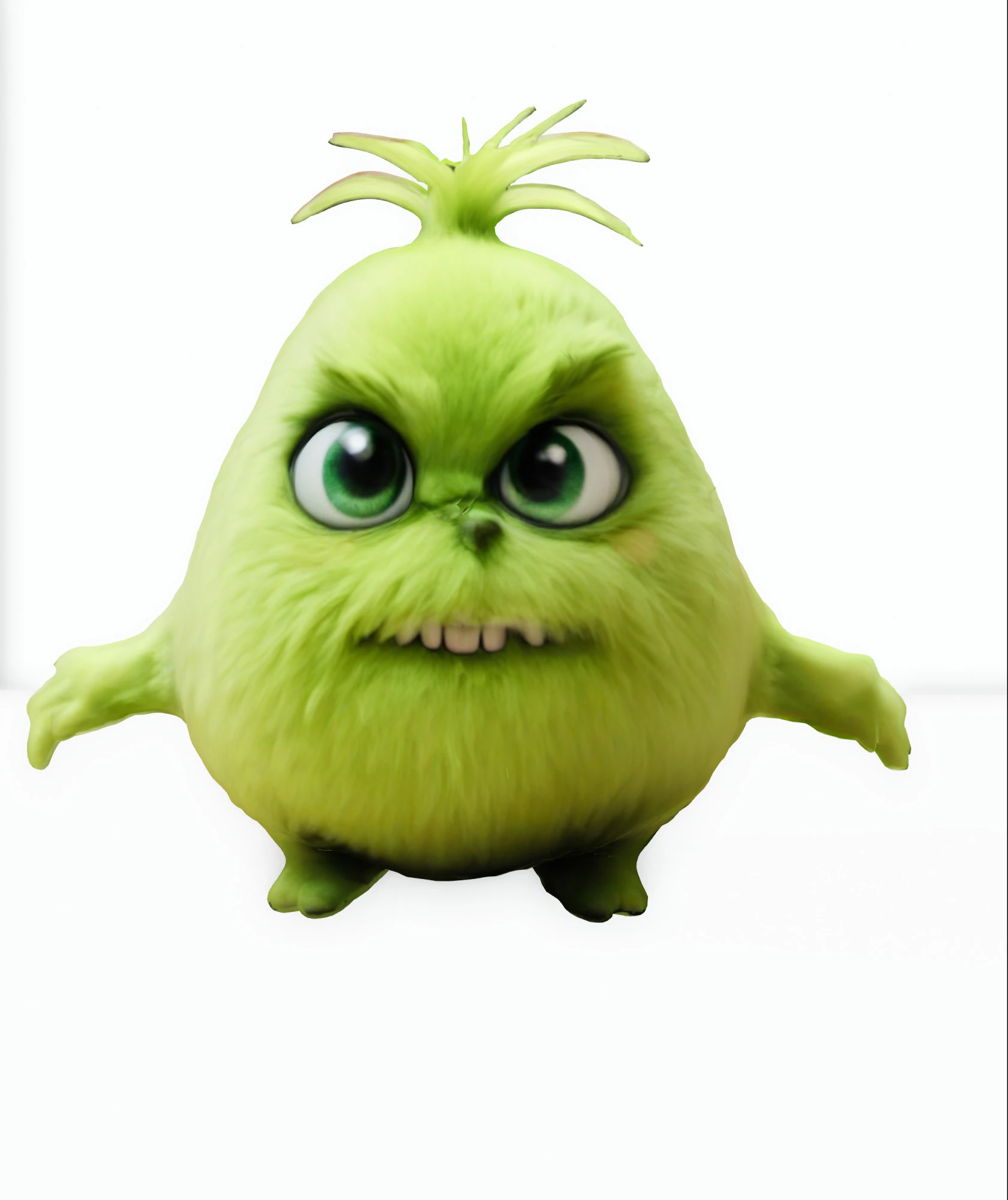 Fluffy Grinch 3D Model .c4d .max .obj .3ds .fbx .stl .blend 