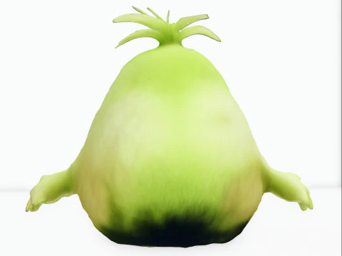 Fluffy Grinch 3D Model