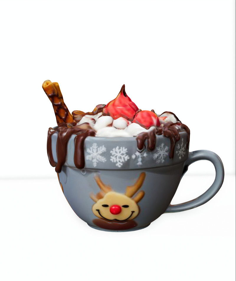 Winter Bliss mug 3D Model .c4d .max .obj .3ds .fbx .stl .blend 
