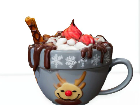 Кружка &laquo;Зимнее блаженство&raquo; 3D Модель