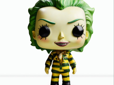 GreenHaired Beetlejuice Modelo 3D