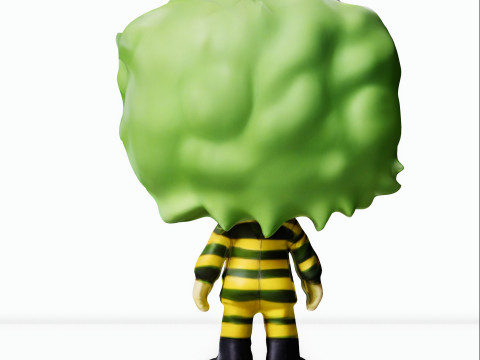 GreenHaired Beetlejuice Modelo 3D