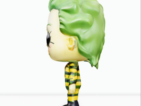 GreenHaired Beetlejuice Modelo 3D