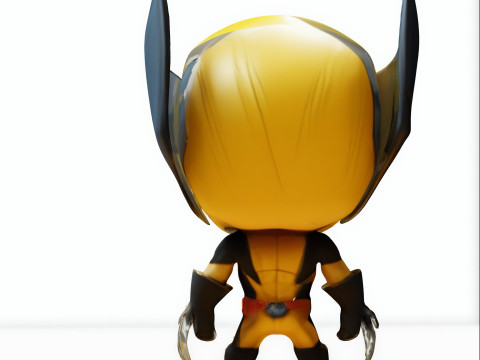 Mini hero chibi 3D Model