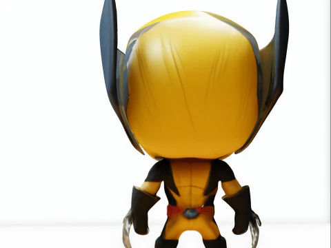 Mini hero chibi 3D Model