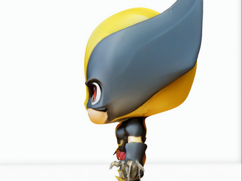 Mini hero chibi 3D Model