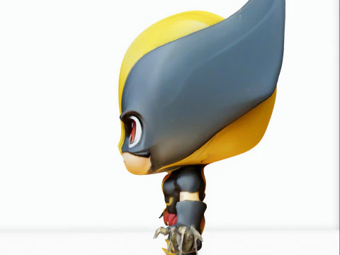 Mini hero chibi 3D Model