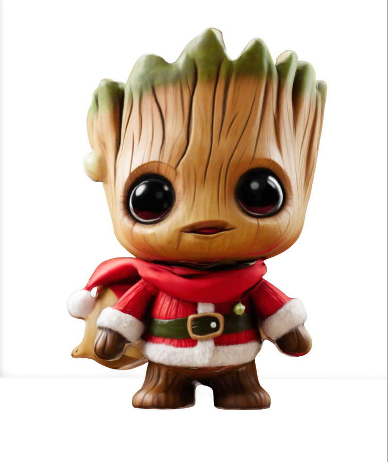 Hollyday Groot Model 3D .c4d .max .obj .3ds .fbx .stl .blend 