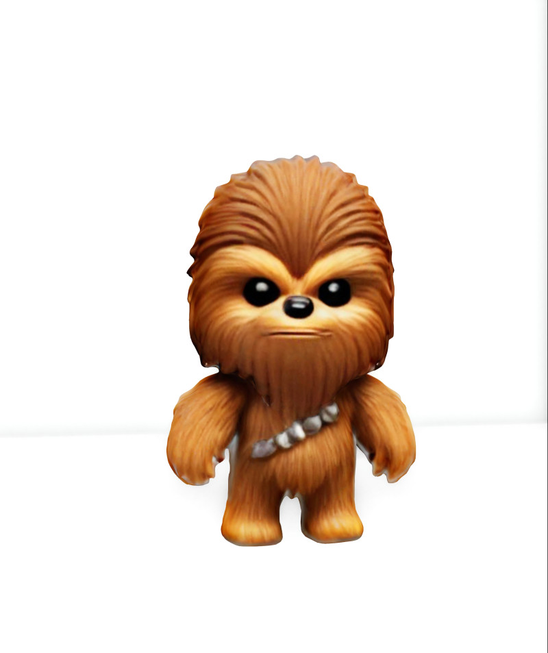 Chewbacca chibi collection 3D Model .c4d .max .obj .3ds .fbx .stl .blend 