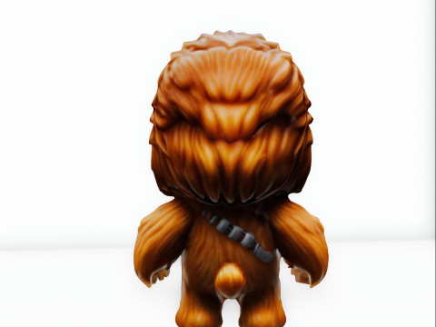 Chewbacca chibi collection 3D Model
