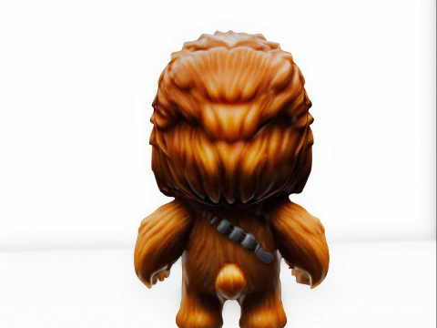 Chewbacca chibi collection 3D Model