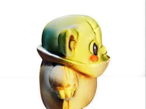 Plush Baby Yoda 3D 모델