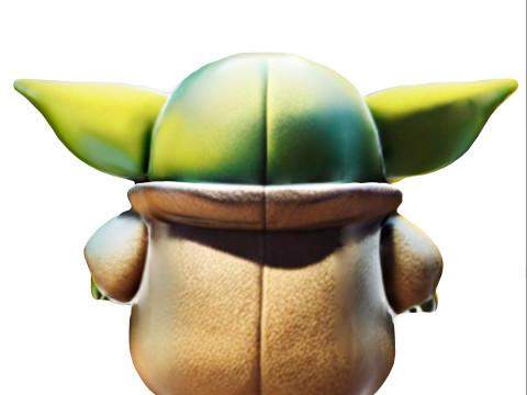 Plush Baby Yoda 3D 모델
