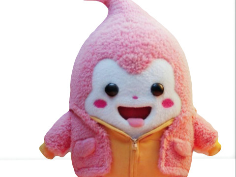 Kawaii plush toy 3D Model