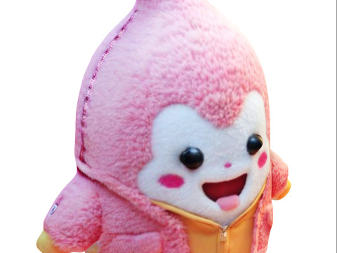 Kawaii plush toy 3D Model