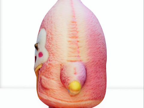 Kawaii plush toy 3D Model