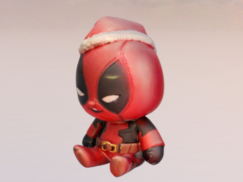 Chibi deadpool festive 3D-Modell