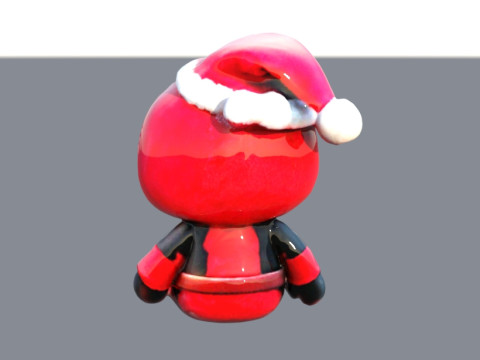 Chibi deadpool festive 3D Model