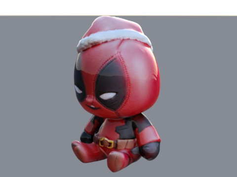 Chibi deadpool festive 3D Model