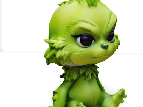 BabyGrinch Toy Chibi 3D Model