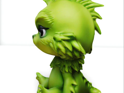 BabyGrinch Toy Chibi 3D Model