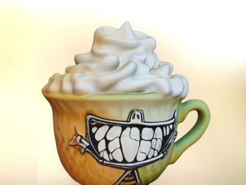 Mug Beetlejuice Halloween 3D Model